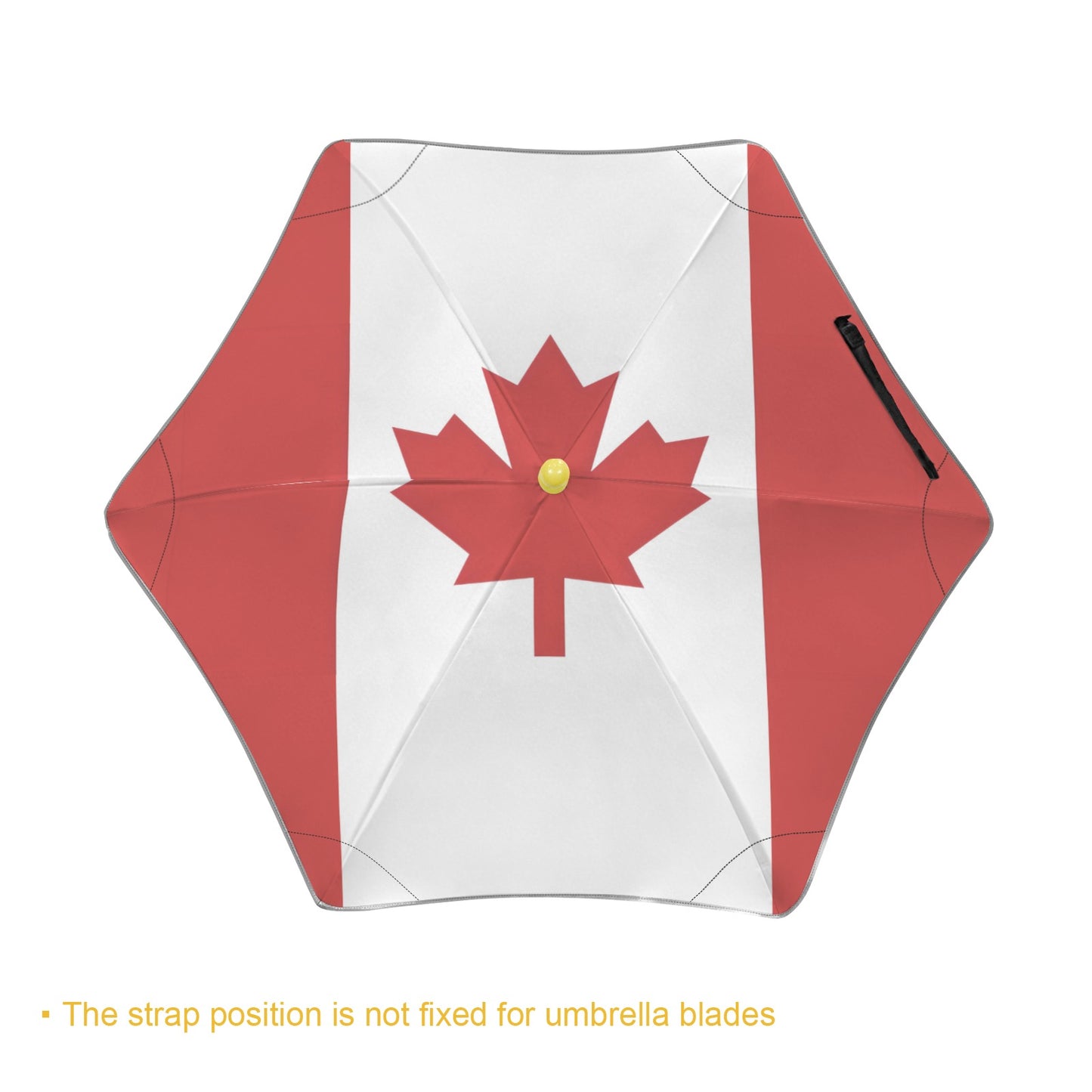 Canada Flag Inspired Kids Safe Round Corner Umbrella