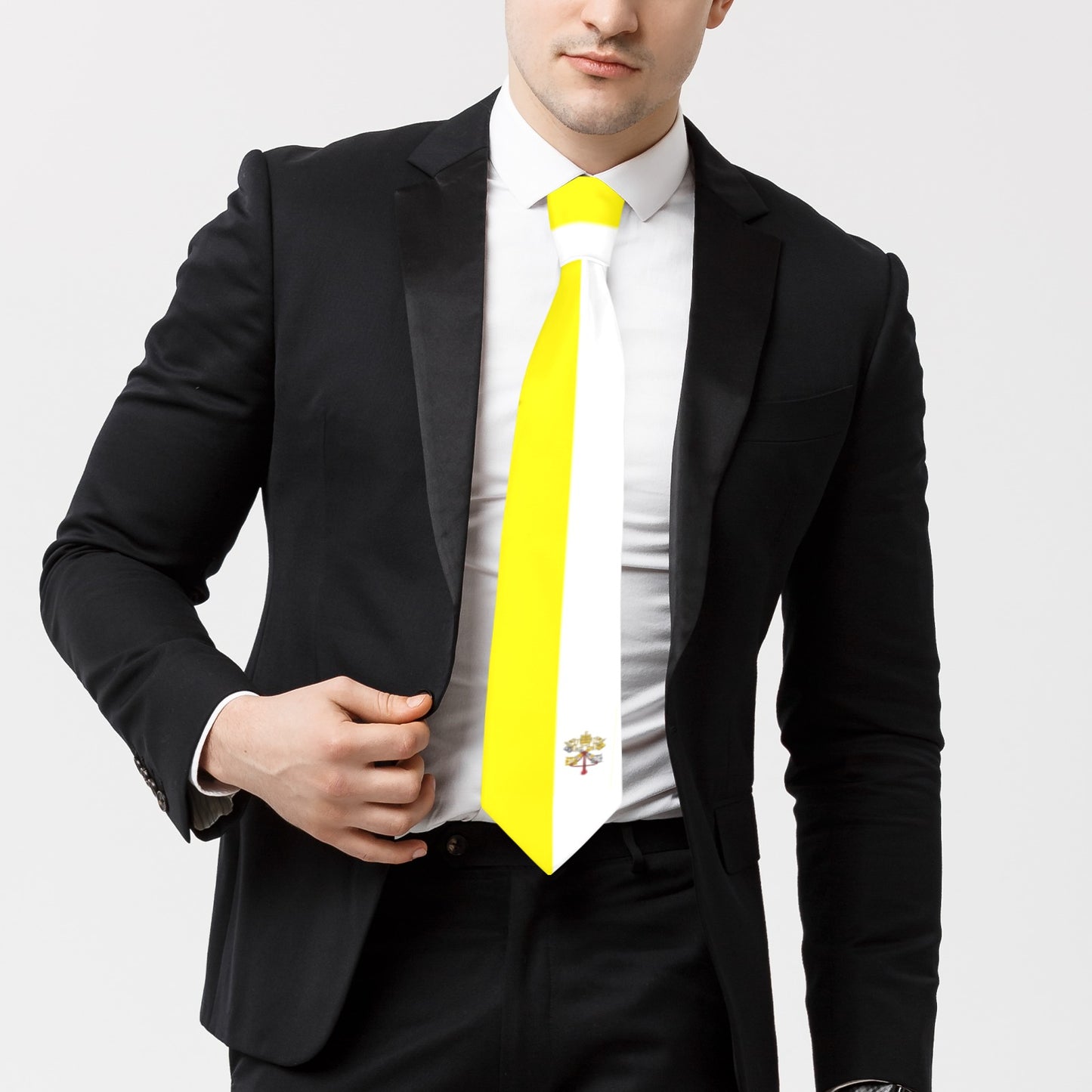 Vatican City Flag Inspired Classic Necktie (Two Sides)