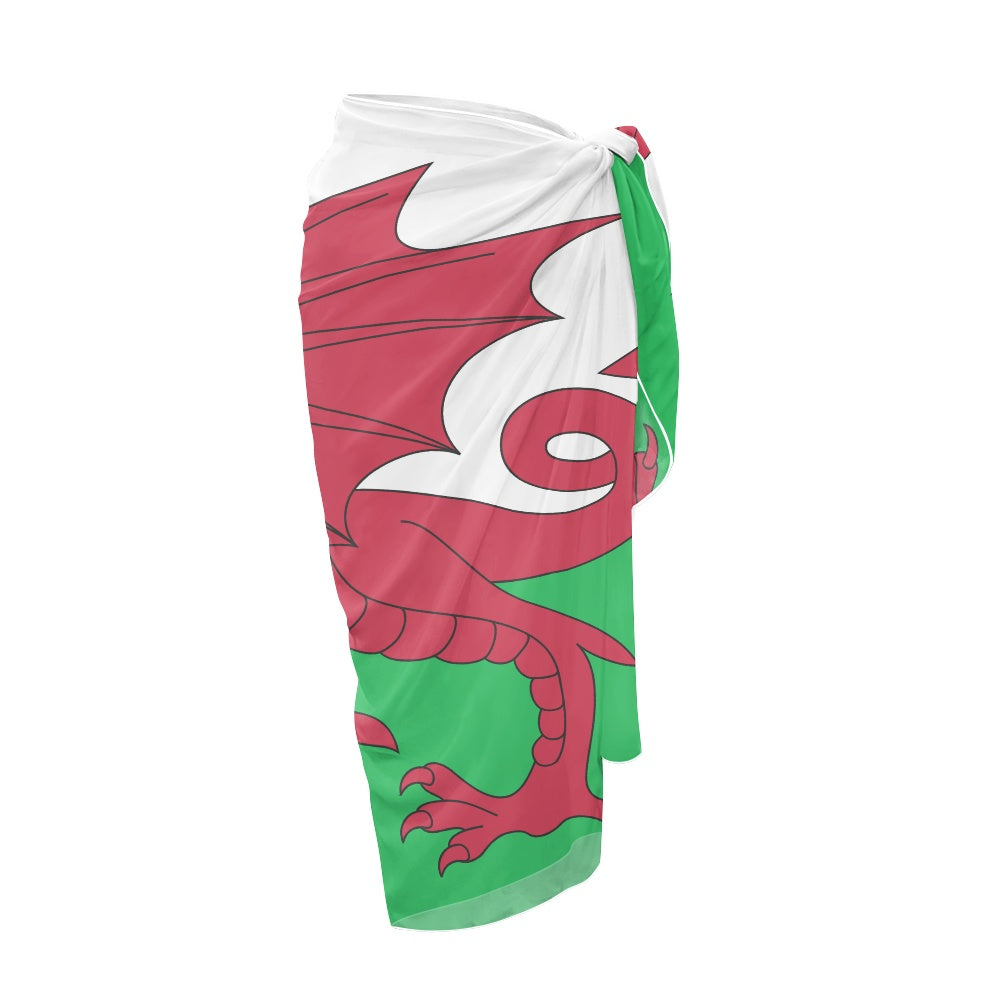 Wales Flag Inspired Bikini Cover-Up