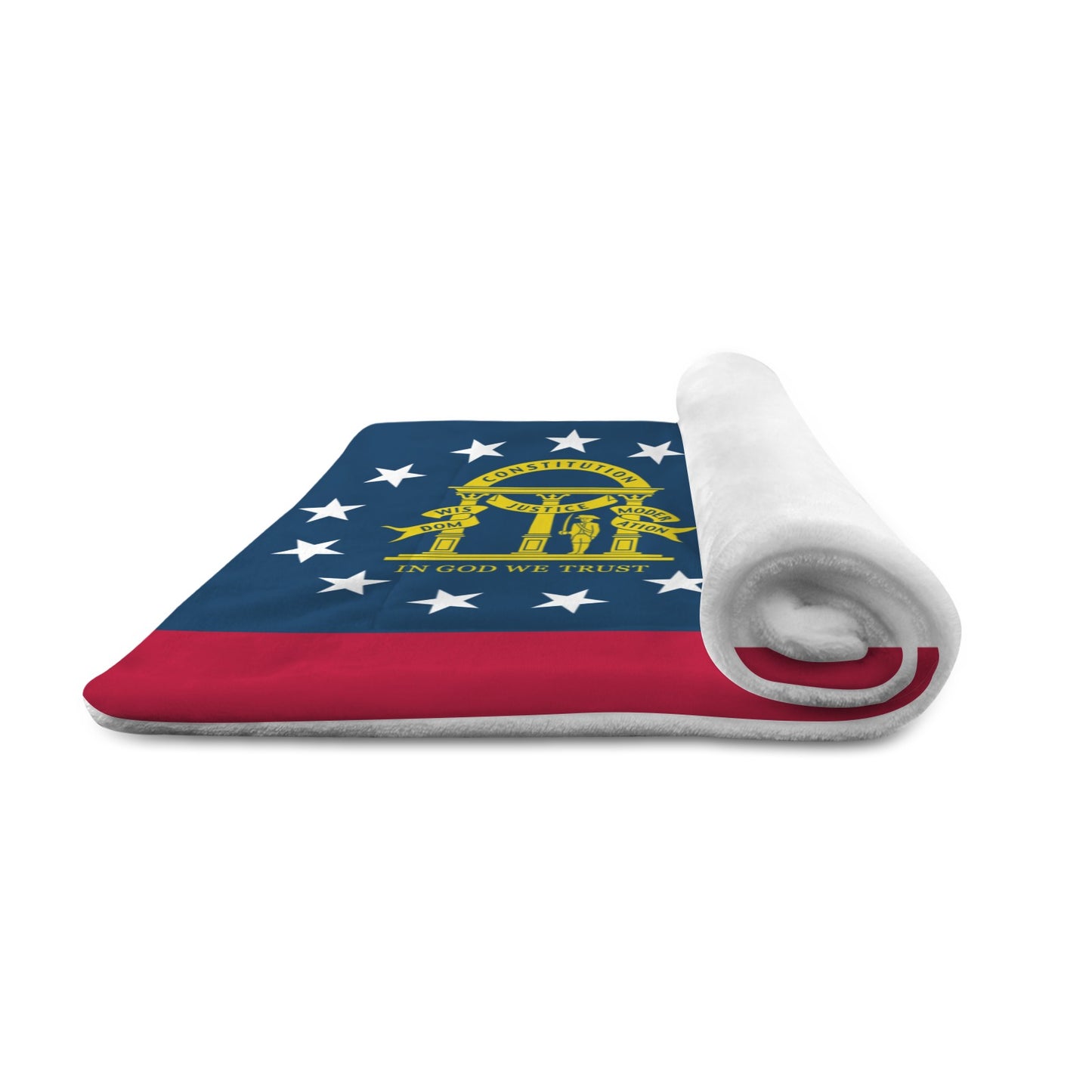 Georgia Flag Inspired Pet Mat 25x18inch (Made in the USA)