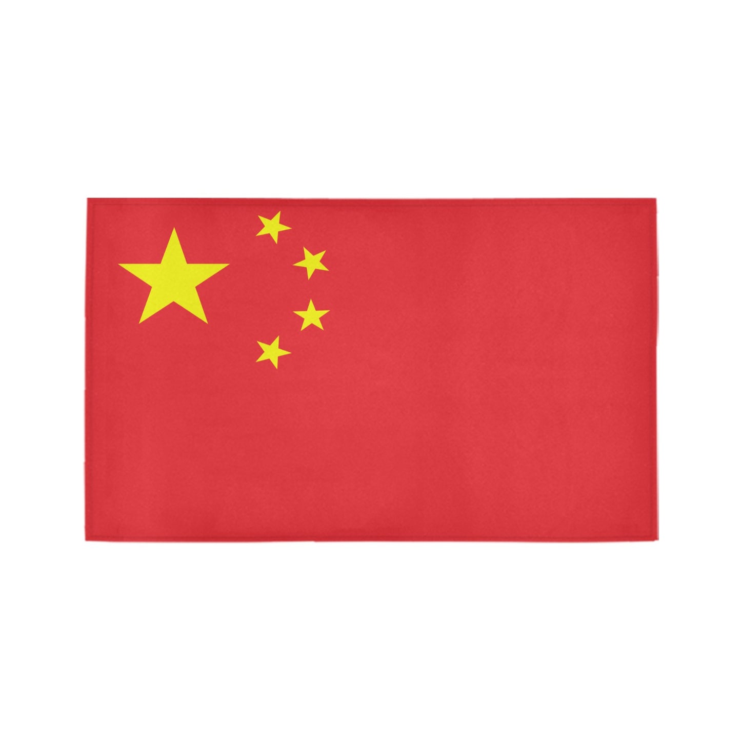 China Flag Inspired Doormat 30" x 18" (Sponge Material)