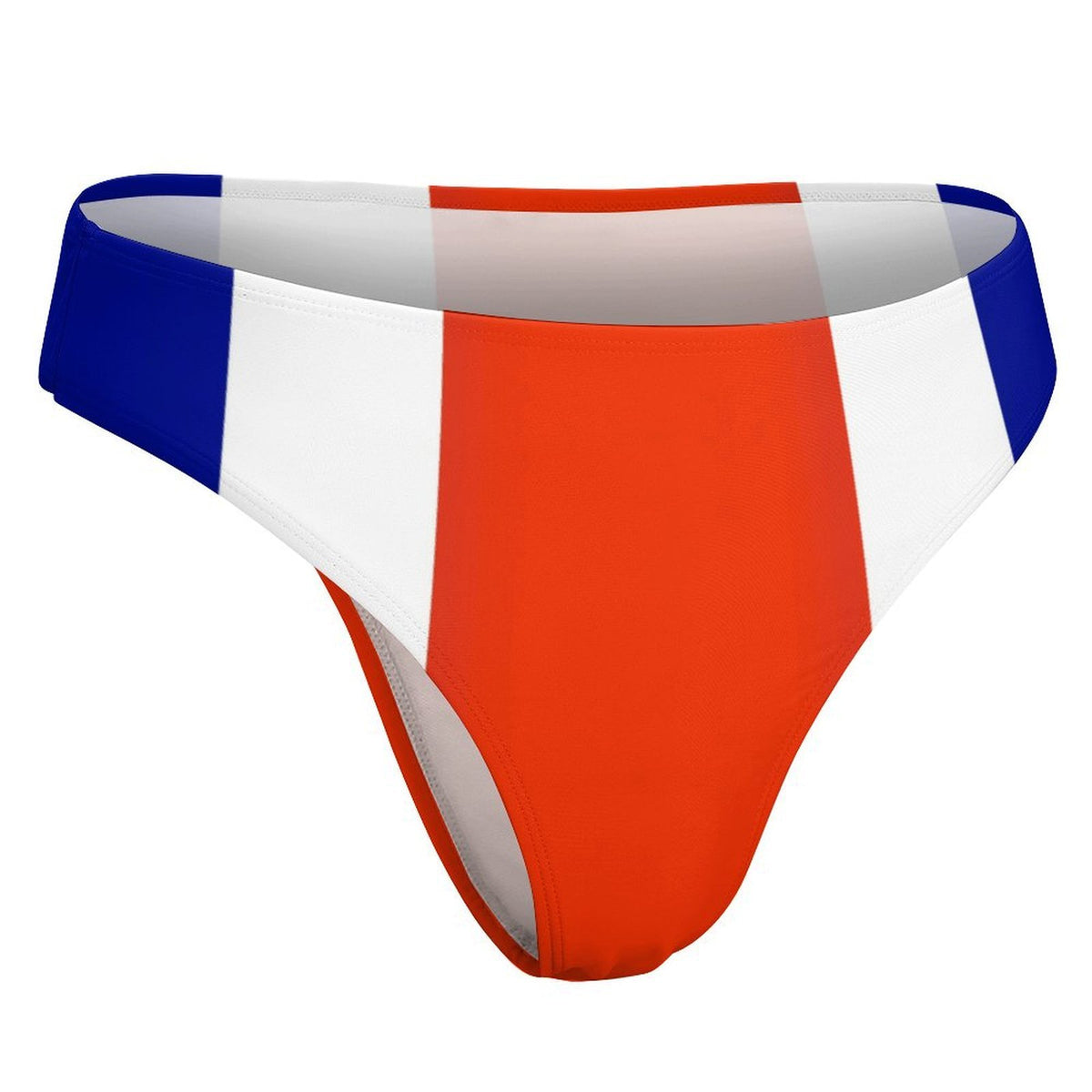 Costa Rica Flag Inspired T-Back Thong Bikini