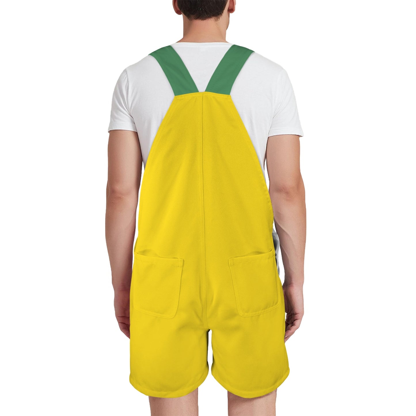 Brazil Flag Inspired Unisex Suspender Jumpsuit