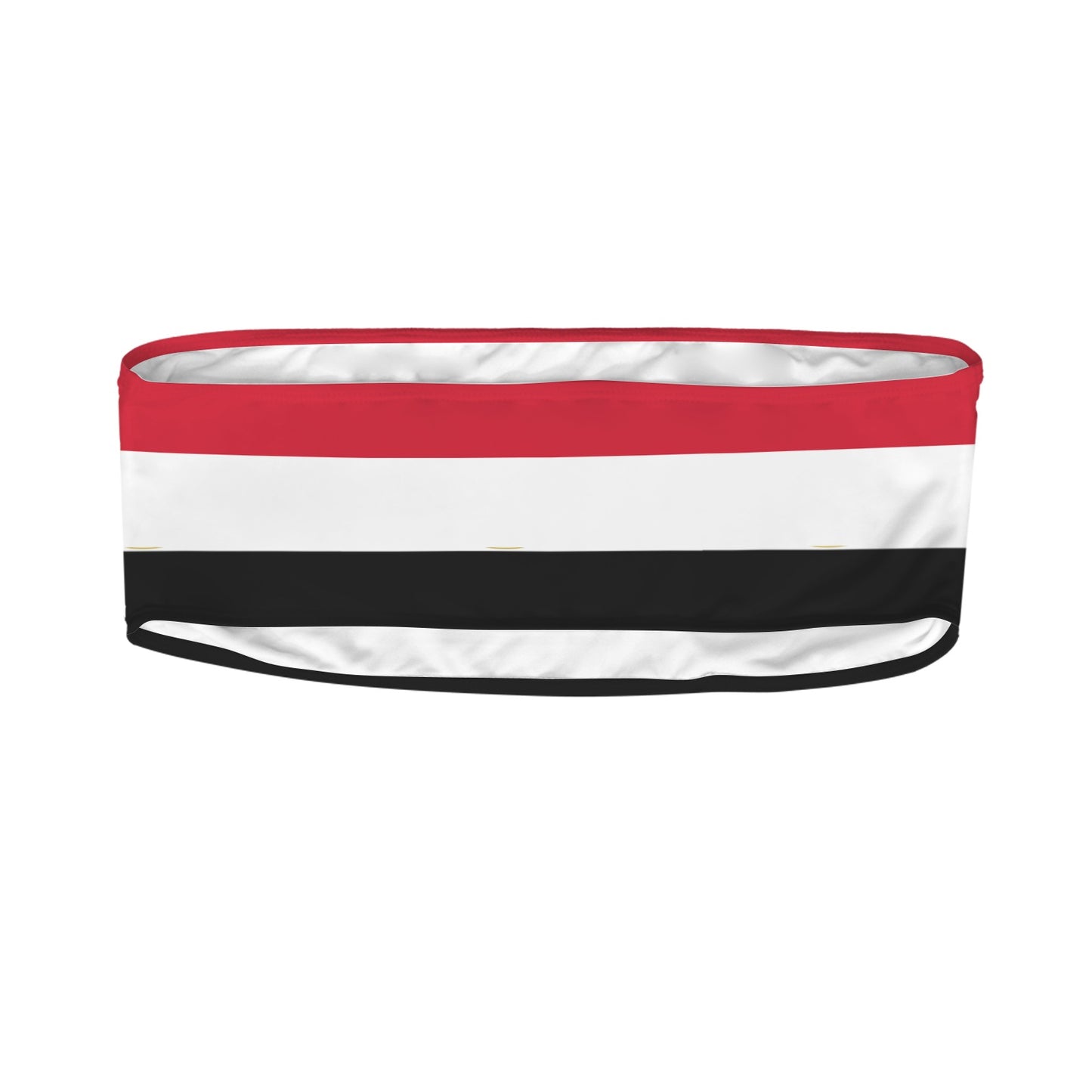 Egypt Flag Inspired Bandeau Tube Bikini Top
