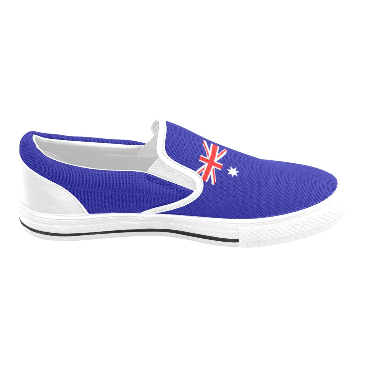 Australia Flag Inspired Slip-on Canvas Men's Shoes (Model019)(Two Shoes With Different Printing)