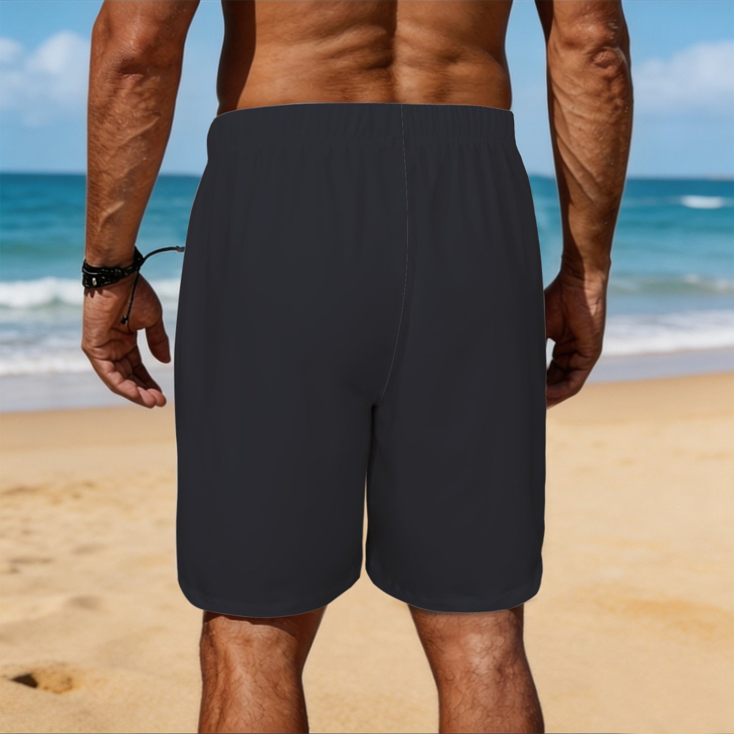 250 YEAR ANNIVERSARY USA/American Flag Inspired Men’s Draw String Pocket Beach Shorts Printed in the USA