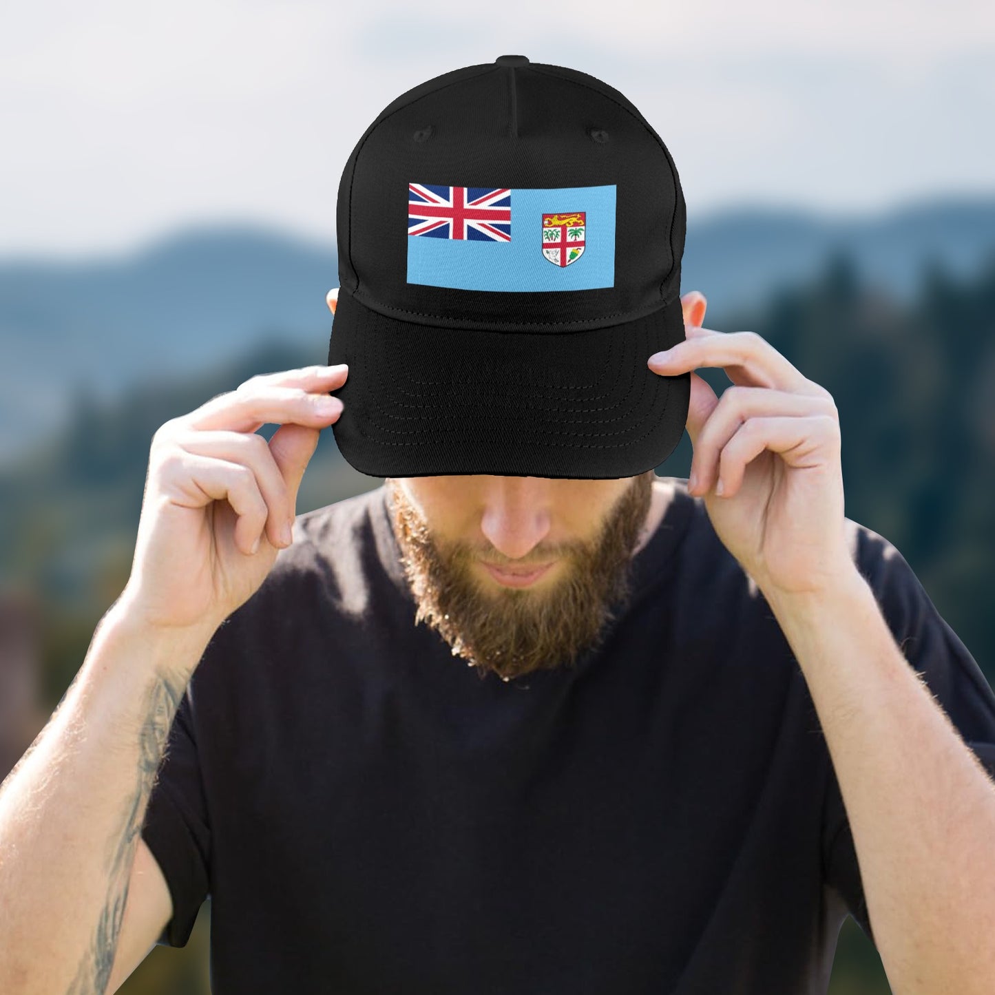 Fiji Flag Baseball Cap (Made in USA)