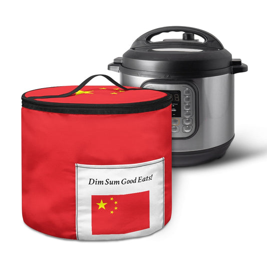 China Flag Inspired "DIM SUM GOOD EARTS!" Electric Pressure Cooker Insulation Bag