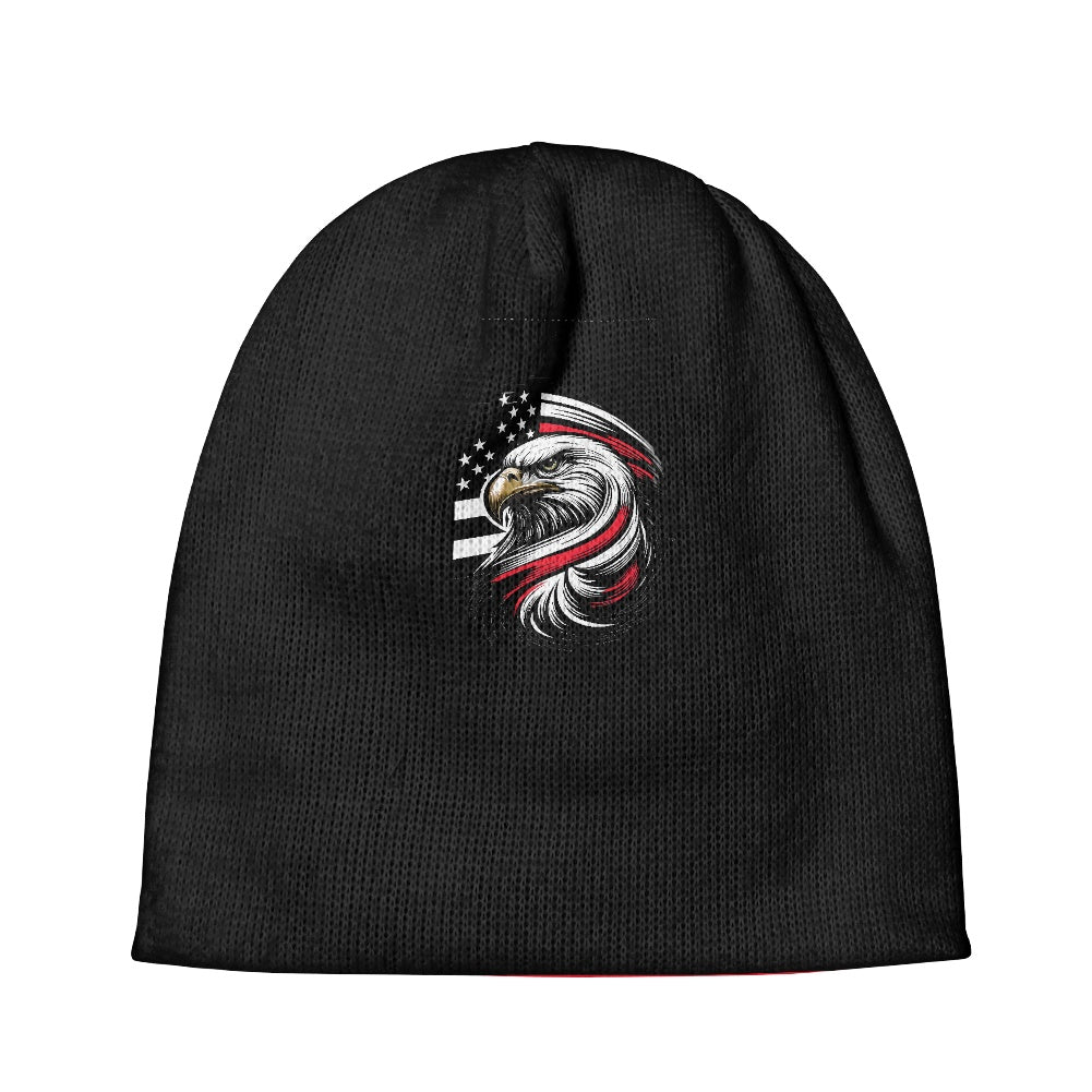 Thin Red Line Flag Inspired Eagle Kids' Beanie