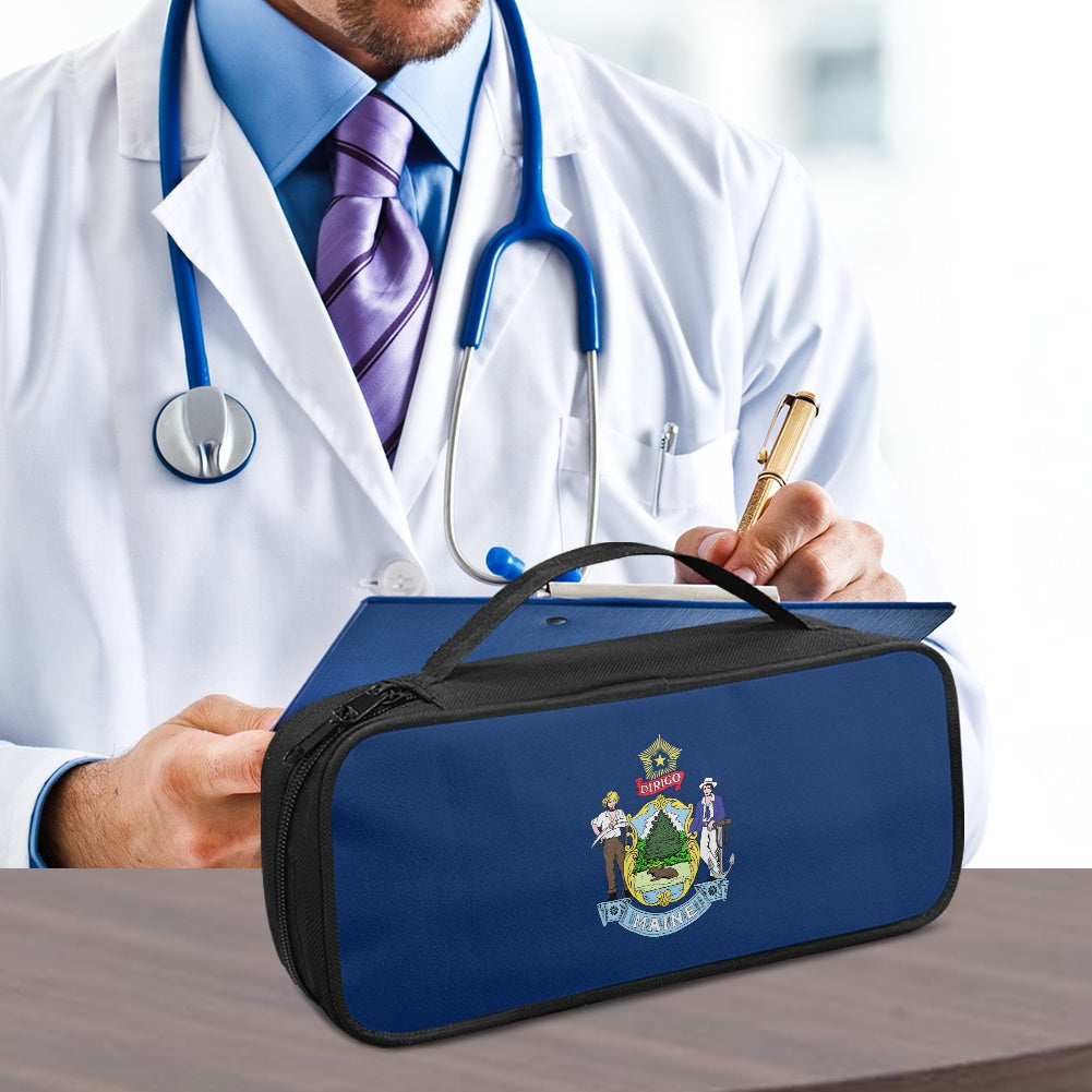 Maine Flag Inspired Stethoscope Storage Bag