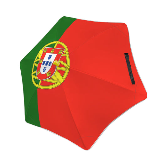 Portugal Flag Inspired Kids Safe Round Corner Umbrella