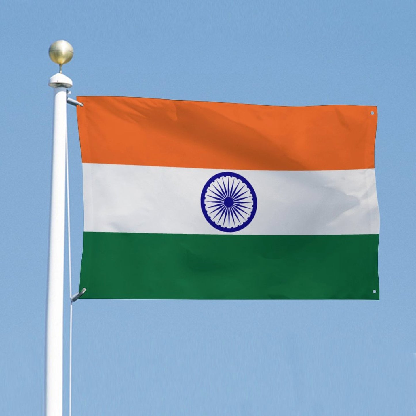 India Flag Inspired Wall Mount Flag with Four Grommets (35x59 in)