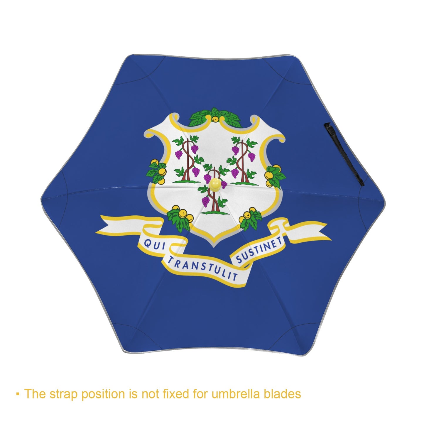 Connecticut Flag Inspired Kids Safe Round Corner Umbrella