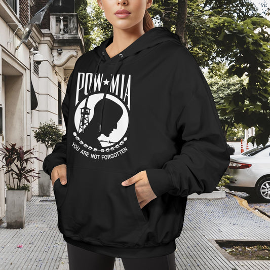 POW/MIA Flag Inspired Women's Hoodie (Made in the USA)