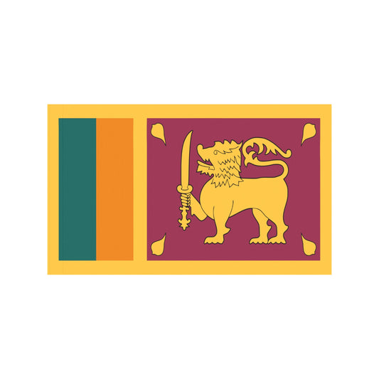 Lion emblem on Sri Lankan flag by Luv My Flag.