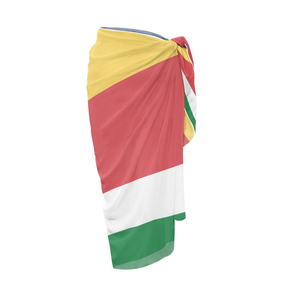 Seychelles Flag Inspired Bikini Cover-Up