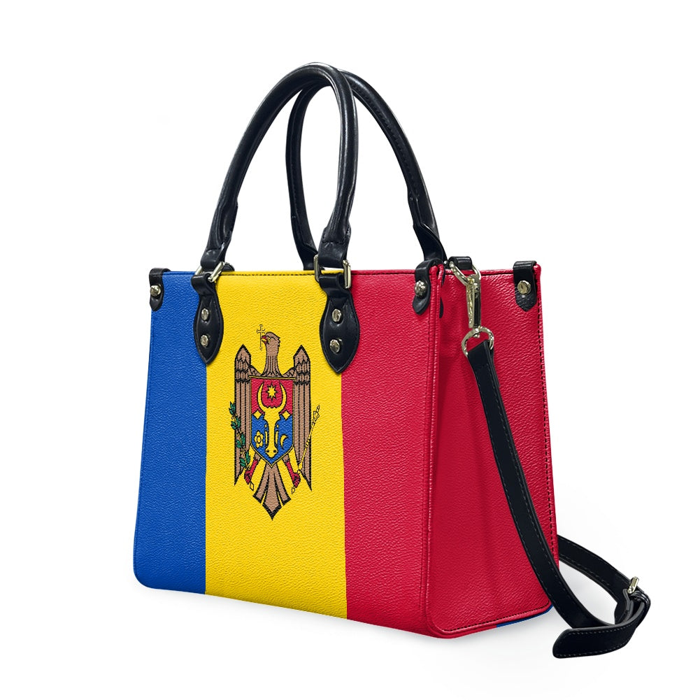 Moldova Flag Bag With Bravado – PU Leather Purse for Daily Stride - Luv My Flag