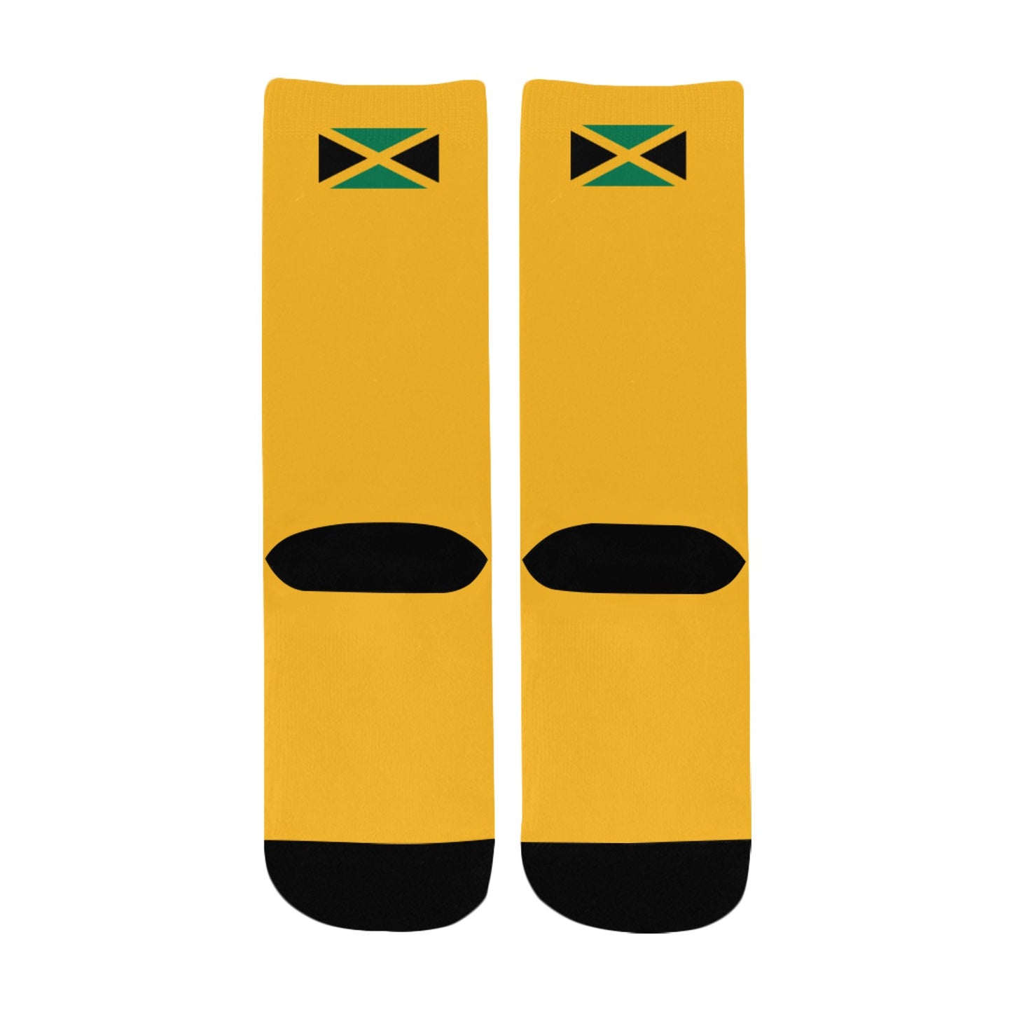 Jamaica Flag Inspired Kid's Custom Socks (Made in the USA)