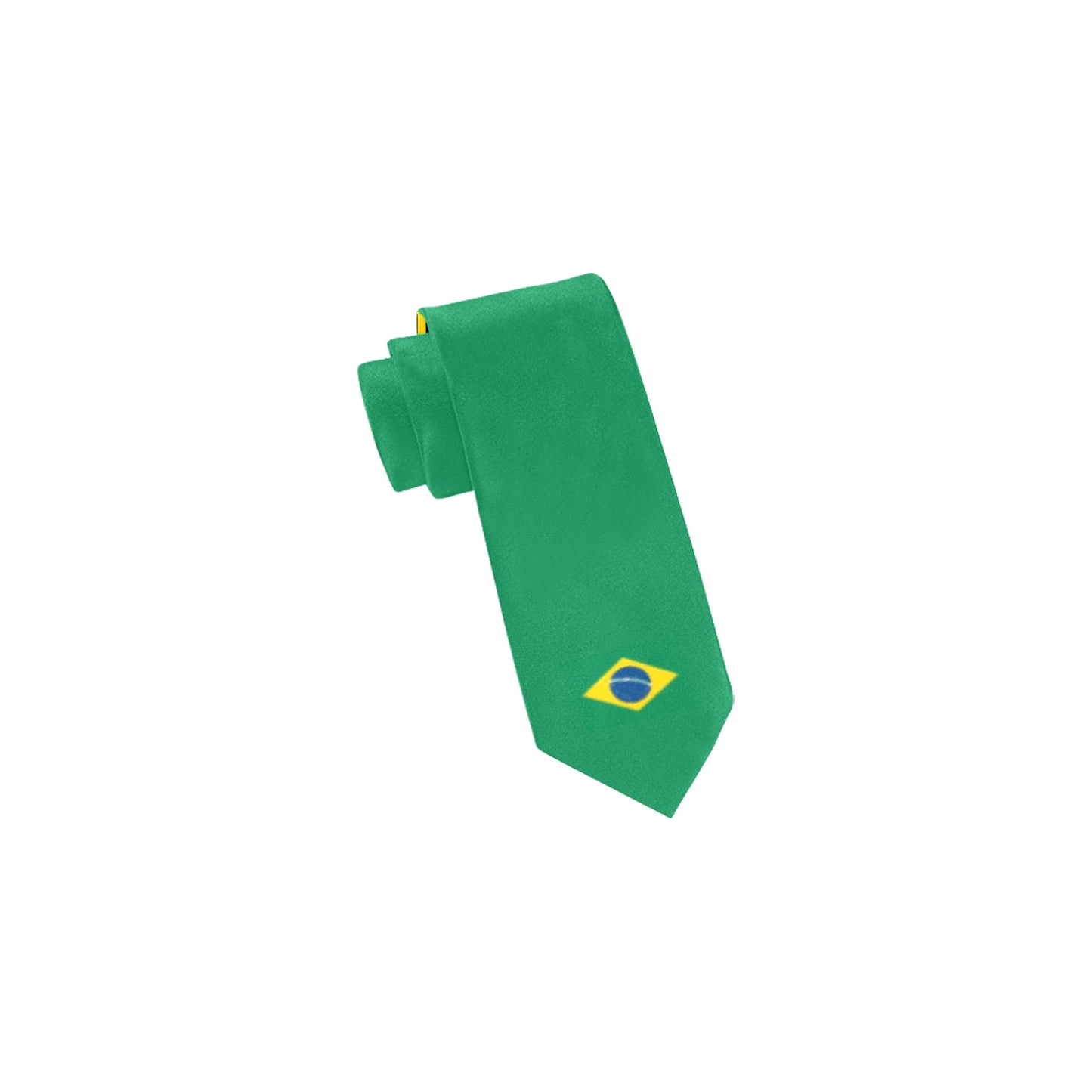 Brazil Flag Inspired Classic Necktie (Two Sides)
