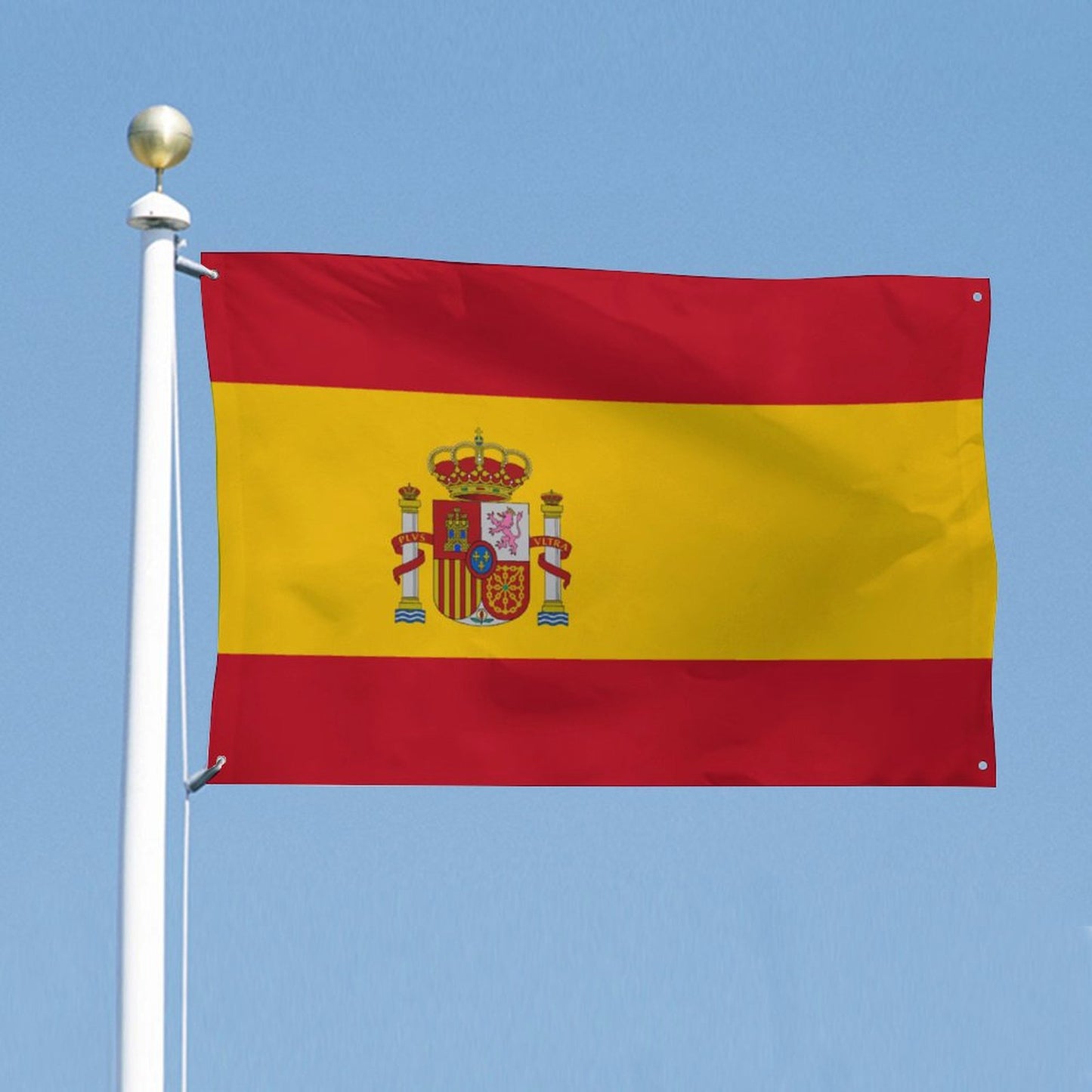 Spain Flag Inspired Wall Mount Flag with Four Grommets (35x59 in)