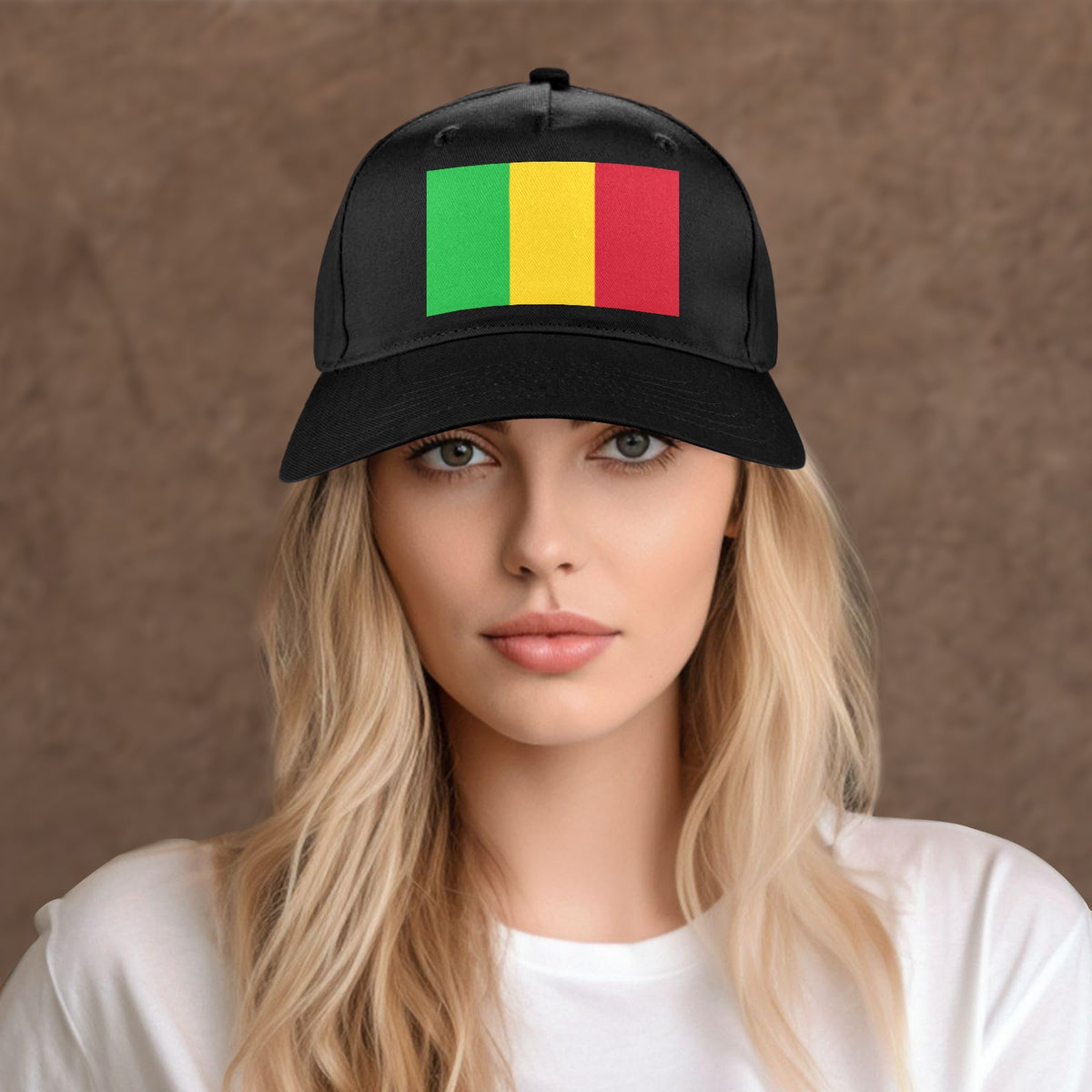 Mali Flag Inspired Baseball Cap | Printed in the  USA