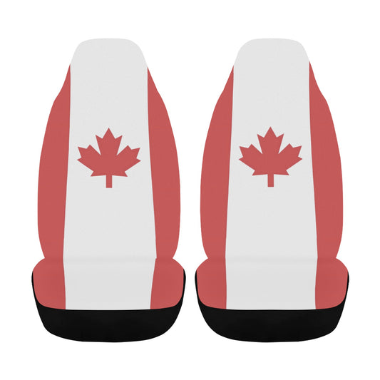 Canada Flag Car Seat Cover Airbag Compatible(Set of 2)