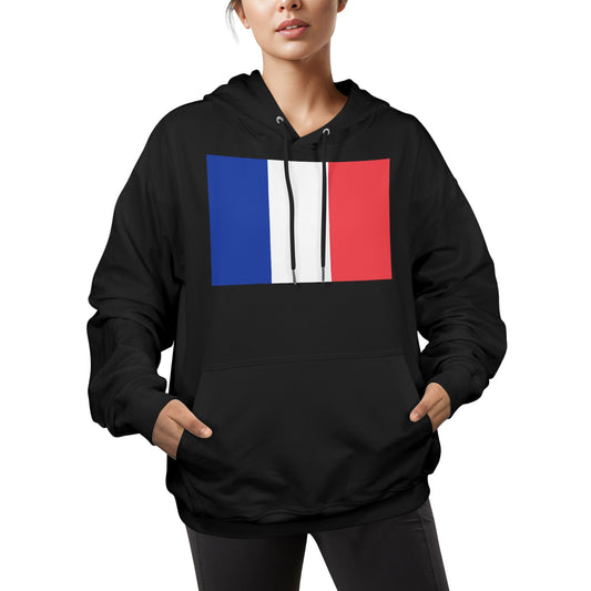 France Flag Women's Hoodie Made in the USA