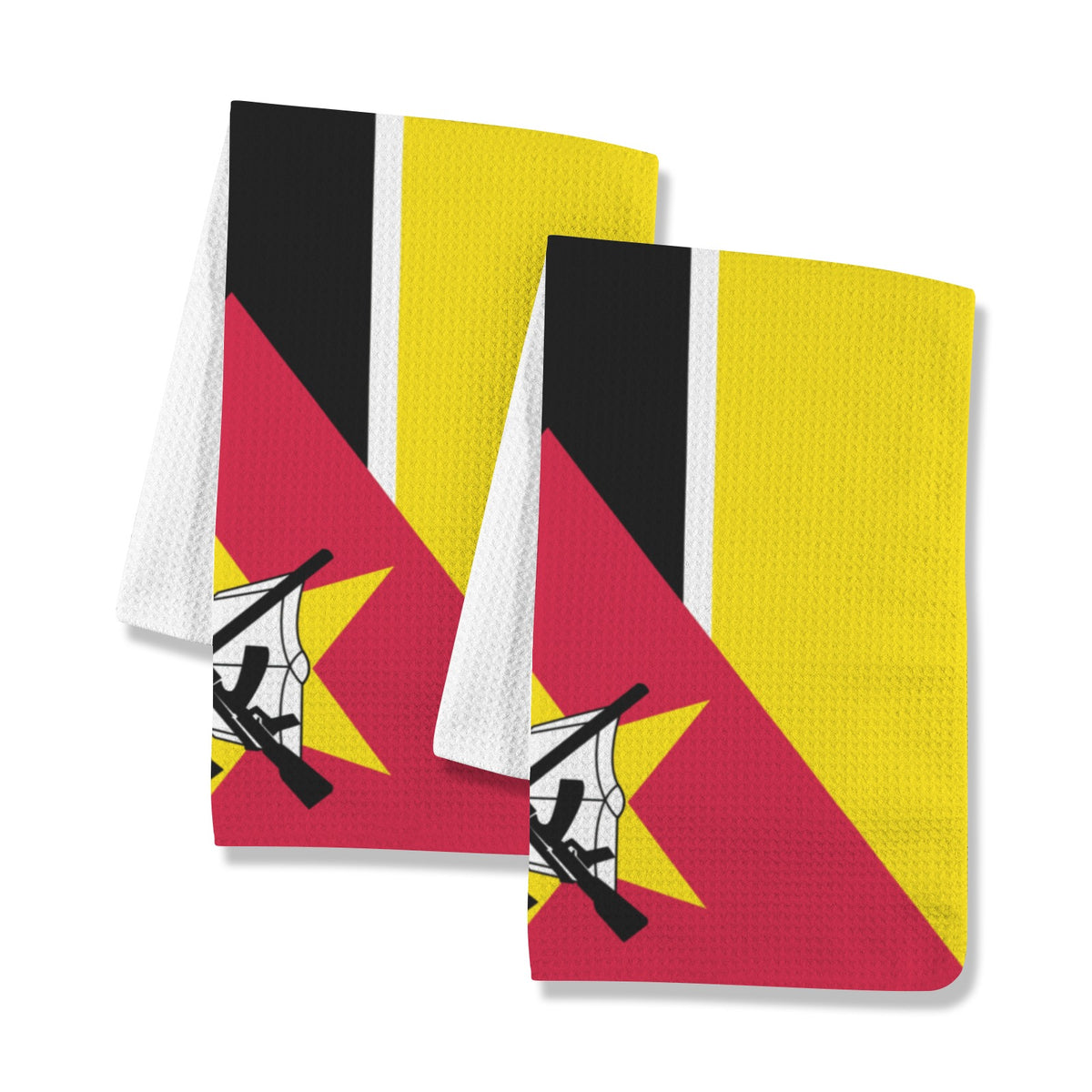 Mozambique Flag Inspired Kitchen Towel 40X60cm (Pack of 2) | Printed In the USA