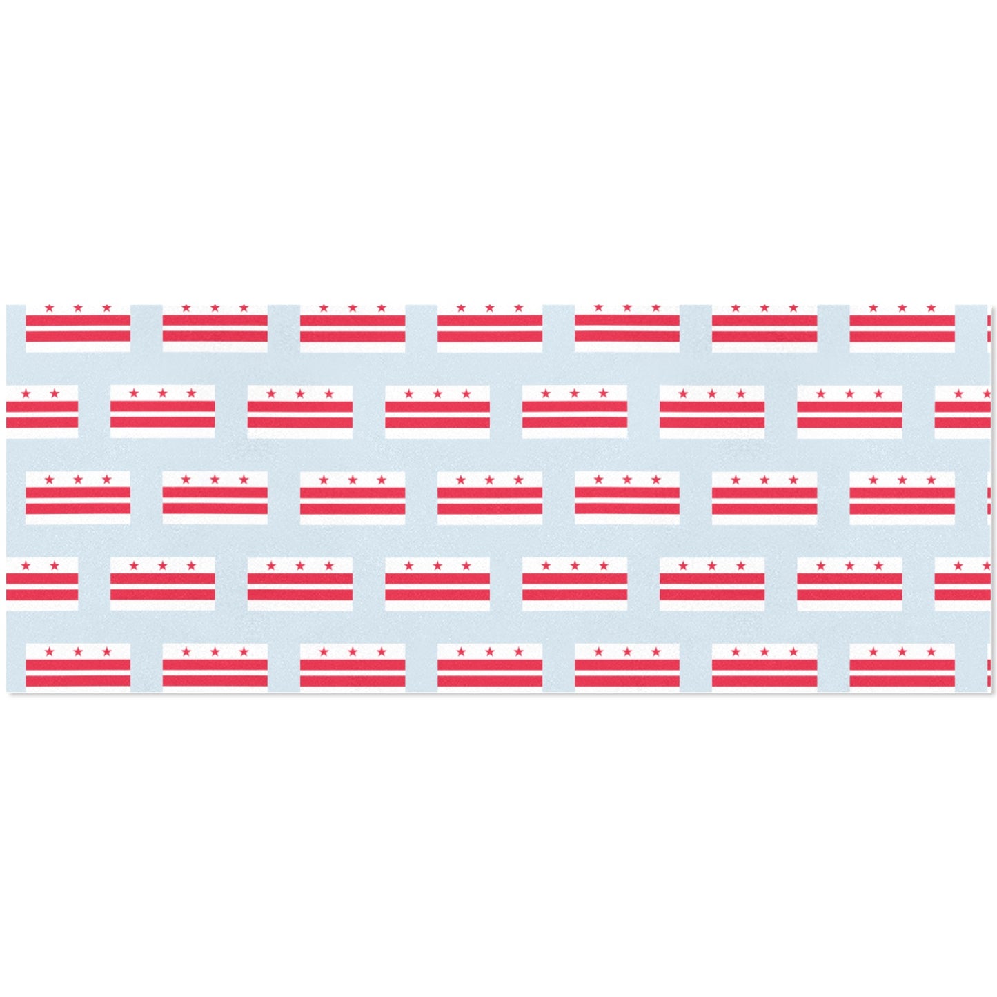 Washington D.C. Flag Inspired Custom Gift Wrapping Paper 58"x 22.5" (4 Rolls)