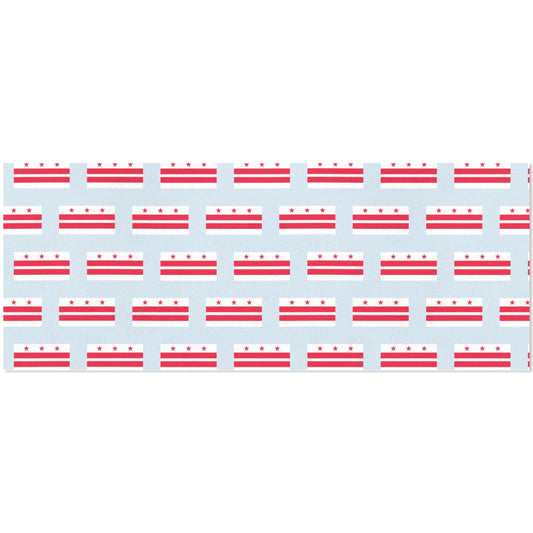 Washington D.C. Flag Inspired Custom Gift Wrapping Paper 58"x 22.5" (4 Rolls)