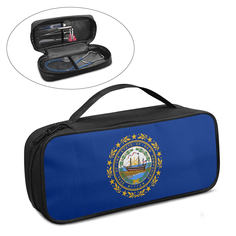 New Hampshire Flag Inspired Stethoscope Storage Bag
