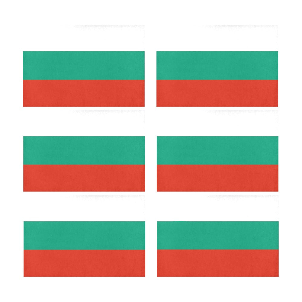 Bulgaria Flag Placemats 12" x 18" (Set of 6)