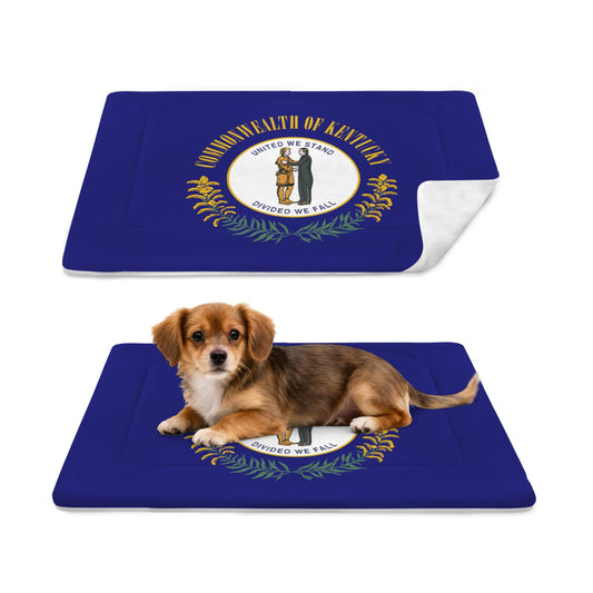 Kentucky Flag Inspired Pet Mat 25x18inch (Made in the USA)