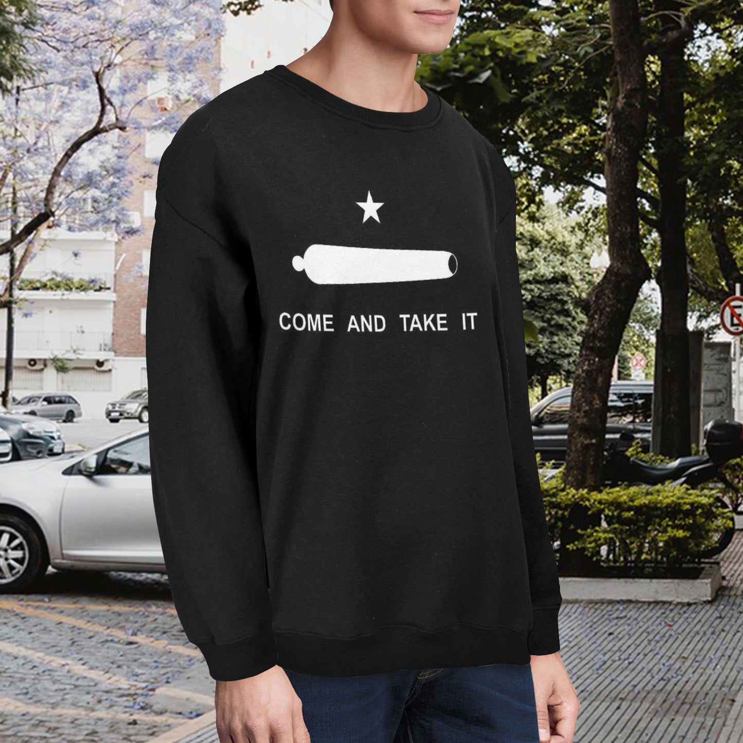 Come and Take It Flag Unisex Fleece Sweatshirt (Made in the USA)