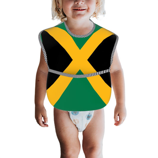 Jamaica Flag Inspired Baby Bib
