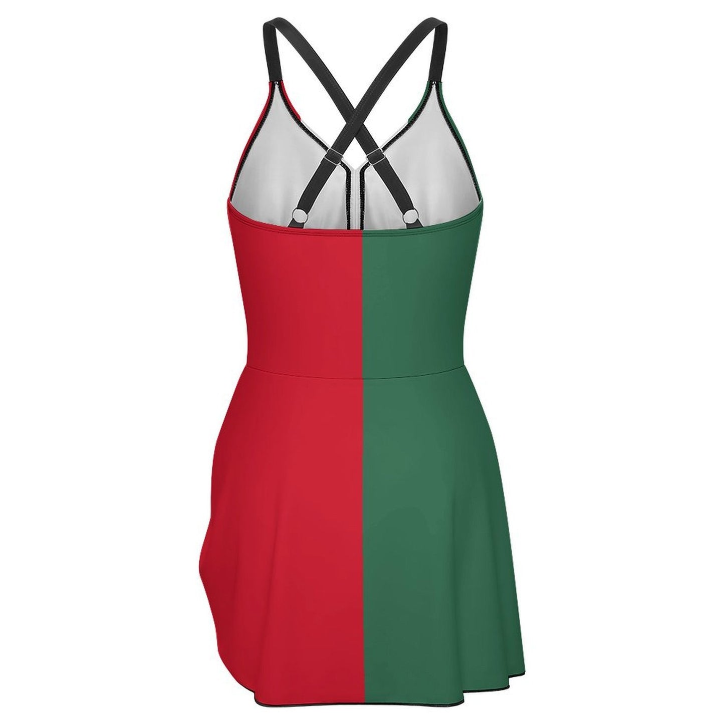 Mexico Flag Inspired Women's Hem Tie One-piece Swimsuit