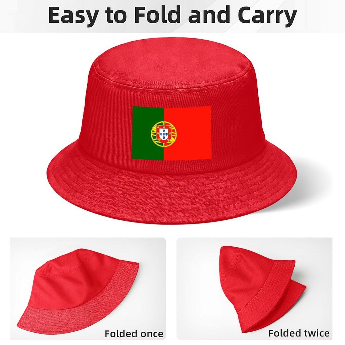 Portugal Flag Inspired Kids’ Bucket Hat | Ships from USA