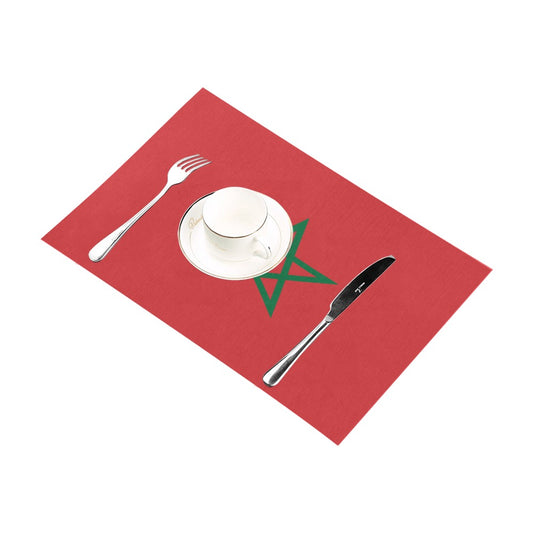 Morocco Flag Placemats 12" x 18" (Set of 6)