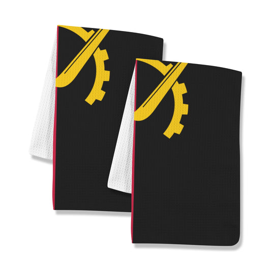 Angola Flag Inspired Kitchen Towel 40X60cm (Pack of 2) | Printed In the USA