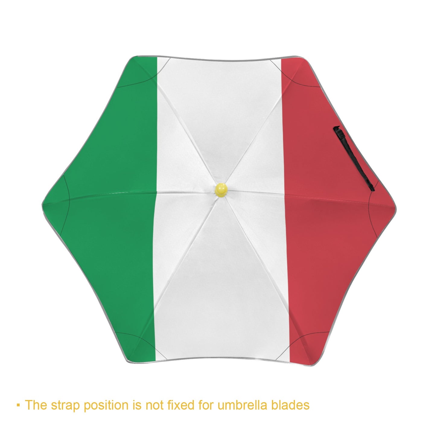 Italy Flag Inspired Kids Safe Round Corner Umbrella