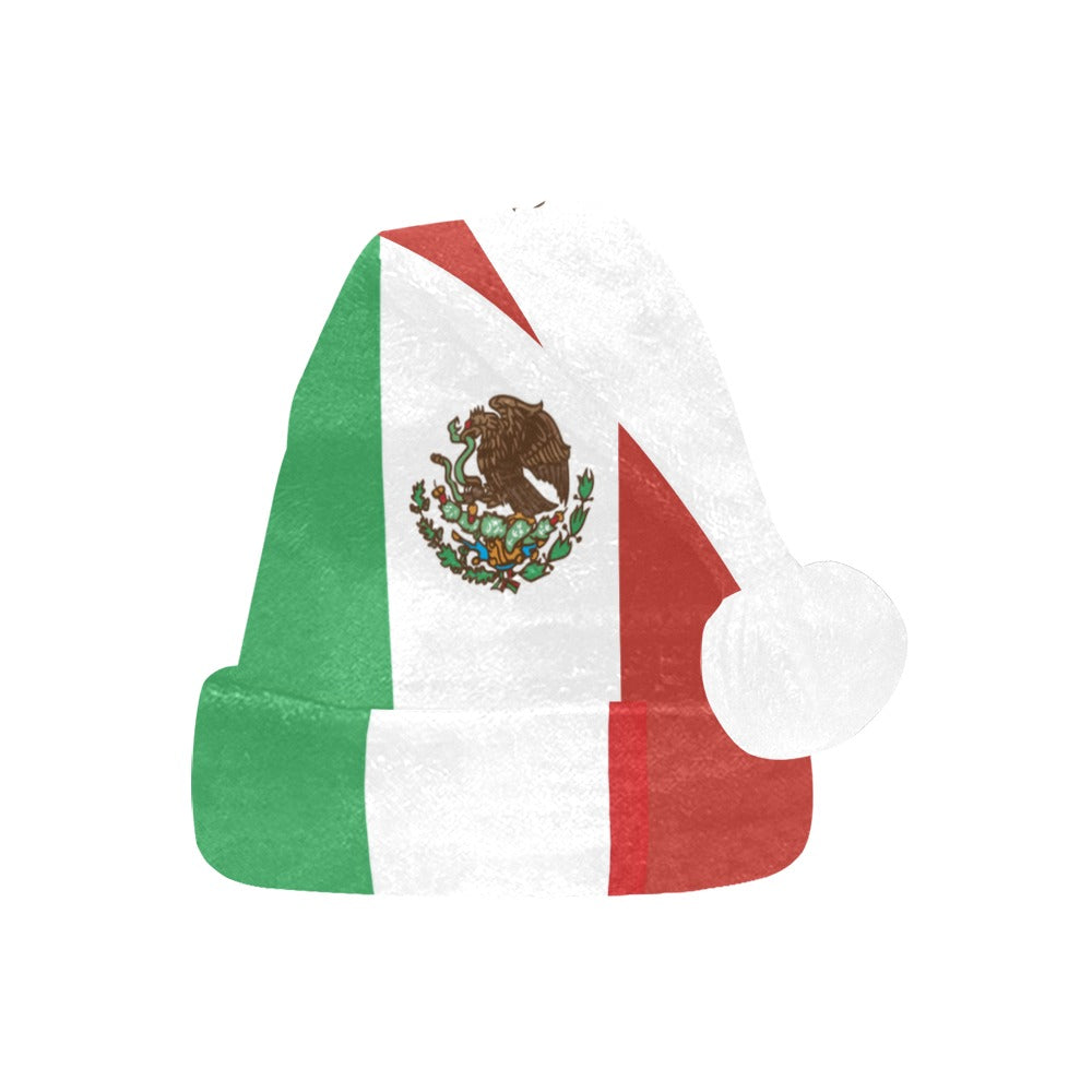 Mexico Flag Christmas Santa Hat
