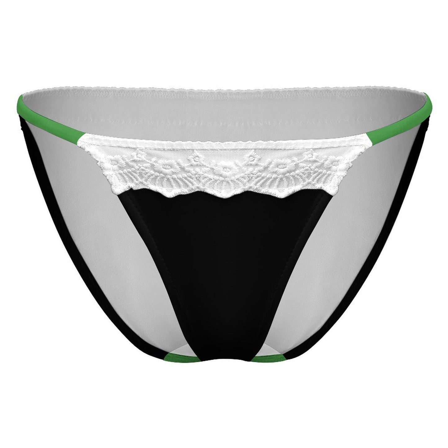Thin Green Line Flag Inspired Style-2 Lace Trim Underwear