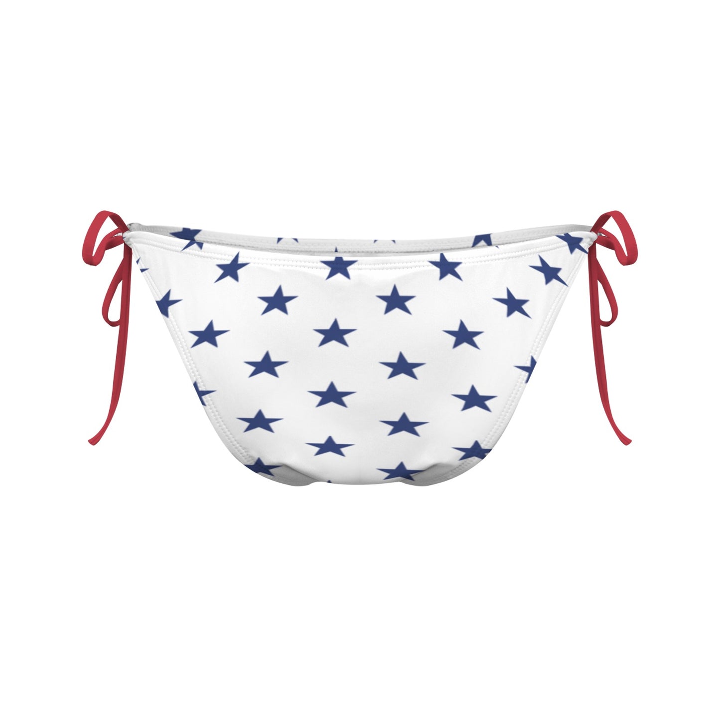 USA/American Flag Inspired Blue Stars Side-Tie Bikini Bottom