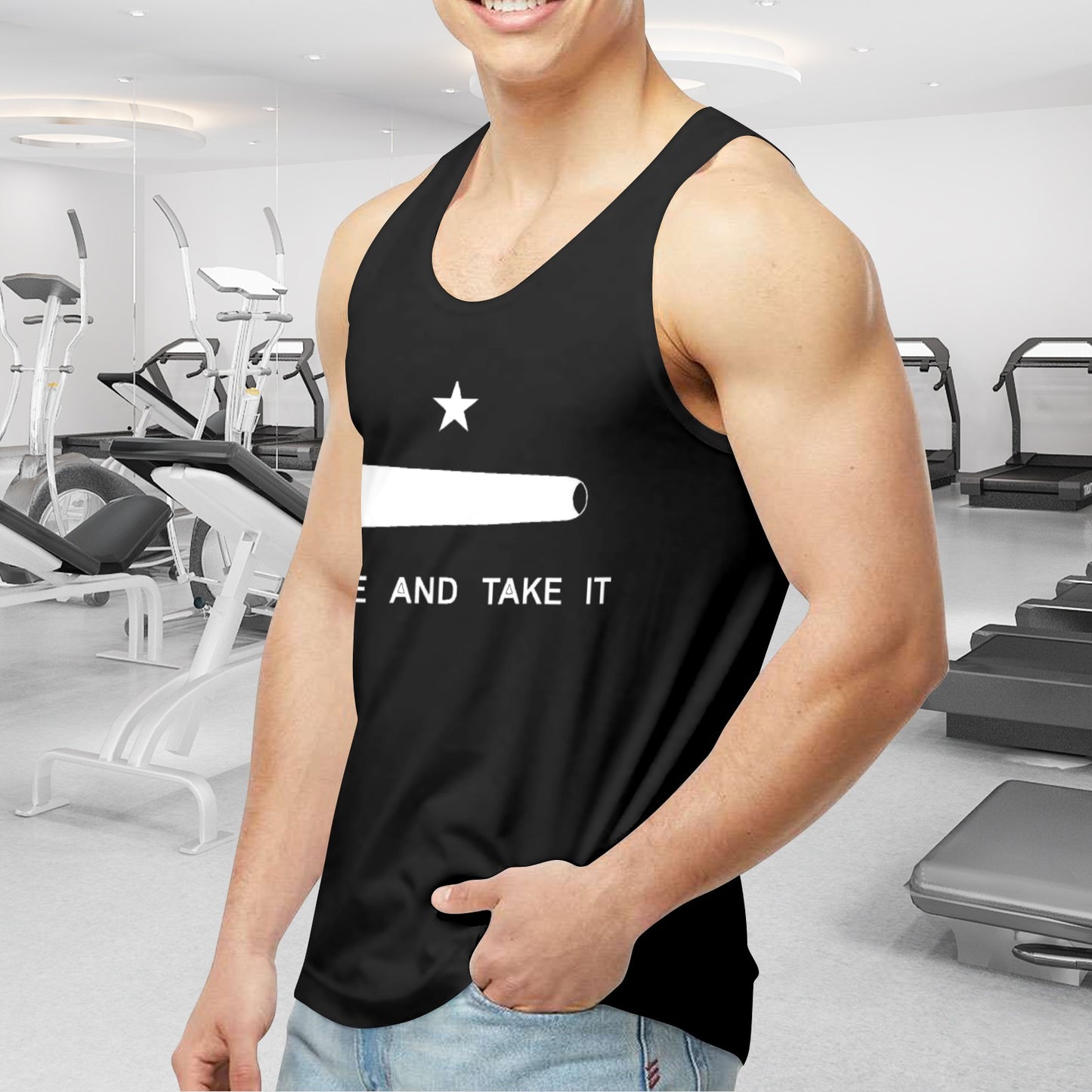 Come and Take It Flag Men's Tank Top (Front Printing) | Ships from USA
