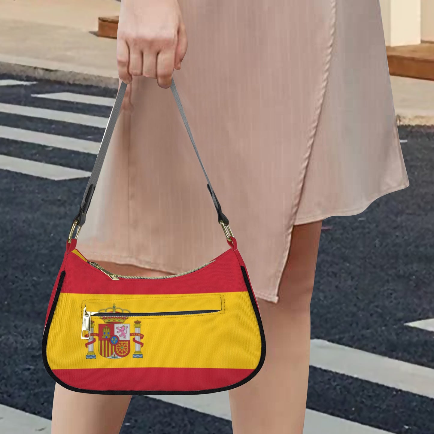 Spain Flag Inspired Women's Shoulder Bag