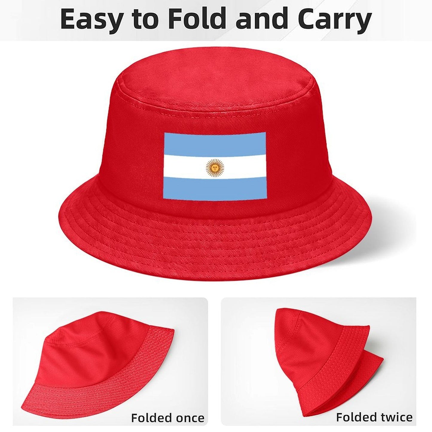 Argentina Flag Inspired Kids’ Bucket Hat | Ships from USA