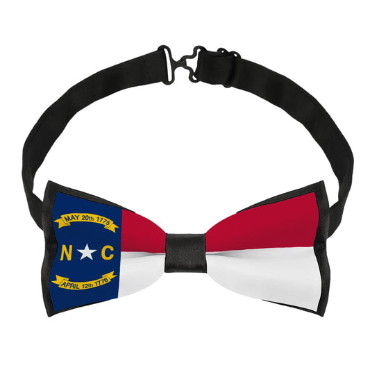 North Carolina Flag Inspired Bow Tie – Look Refined, Be State-Aligned