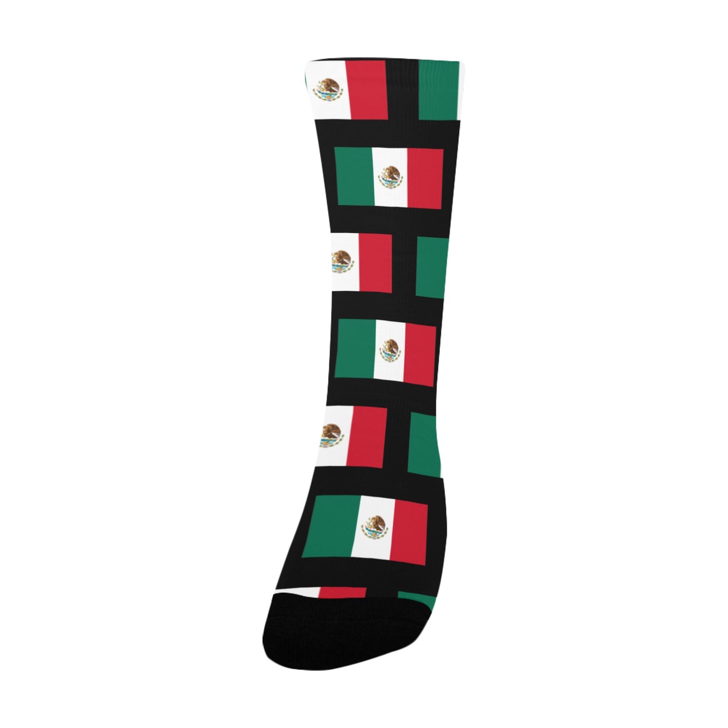 Mexico Flag Inspired Women's Custom  Socks | Ships from USA