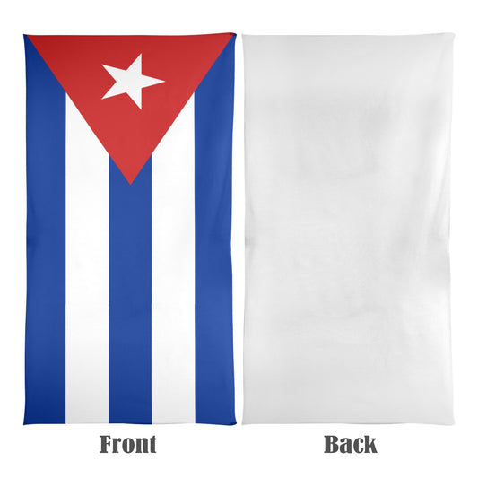 Cuba Flag Beach Towel 31"x71" (Made in USA)