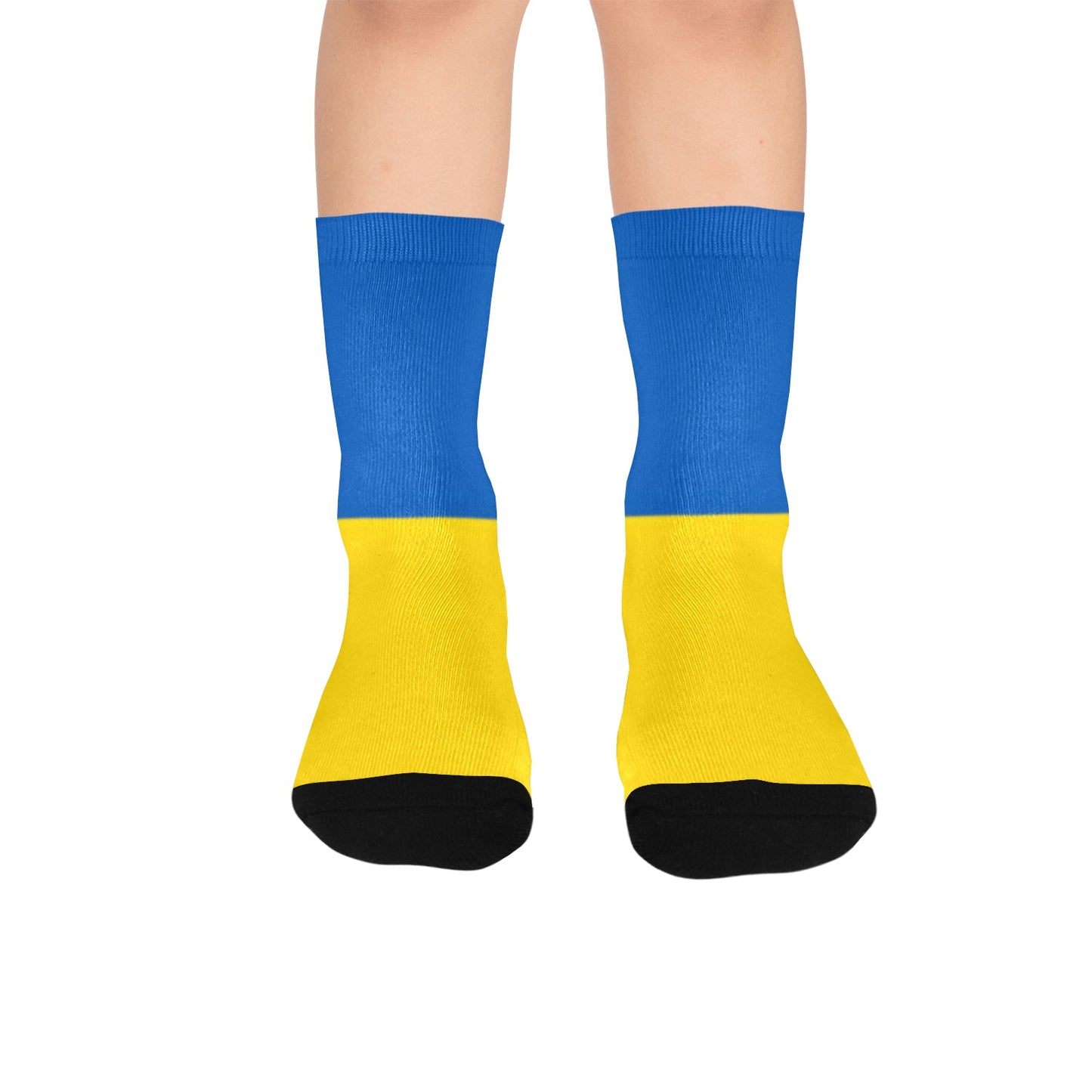 Ukraine Flag Inspired Kid's Socks (Made in the USA)
